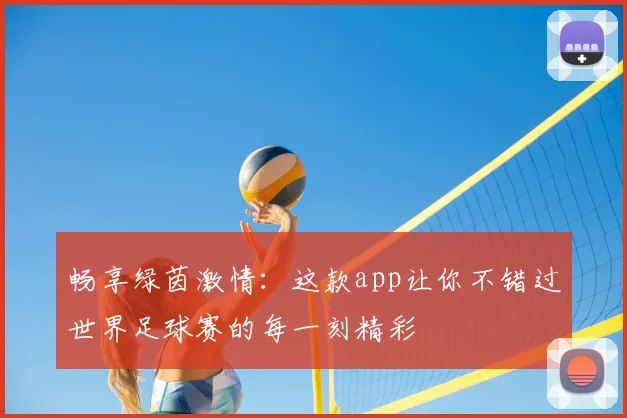 畅享绿茵激情：这款app让你不错过世界足球赛的每一刻精彩